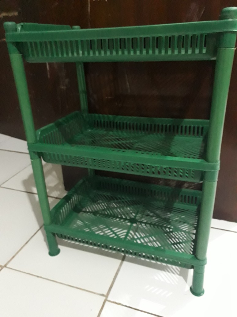 Rak Serbaguna Susun 3 / Rak Bumbu Ukuran Besar
