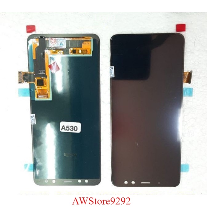 Layar Sentuh LCD TS Touchscreen Fullset Samsung A8 2018 A530 OLED2 BLACK