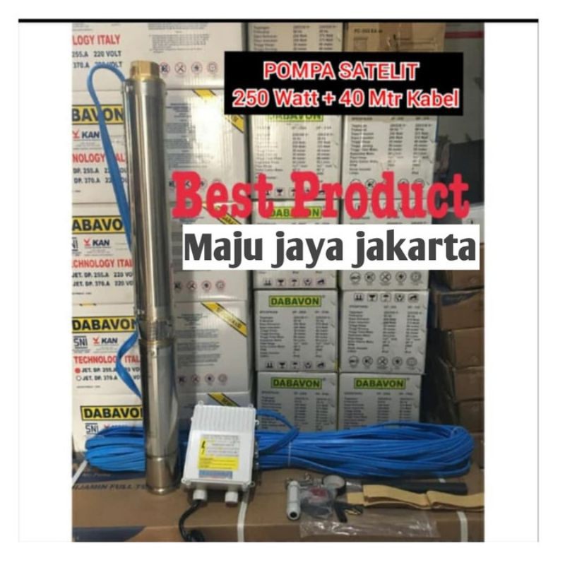 POMPA SATELIT DABAVON 250watt KABEL 40 METER