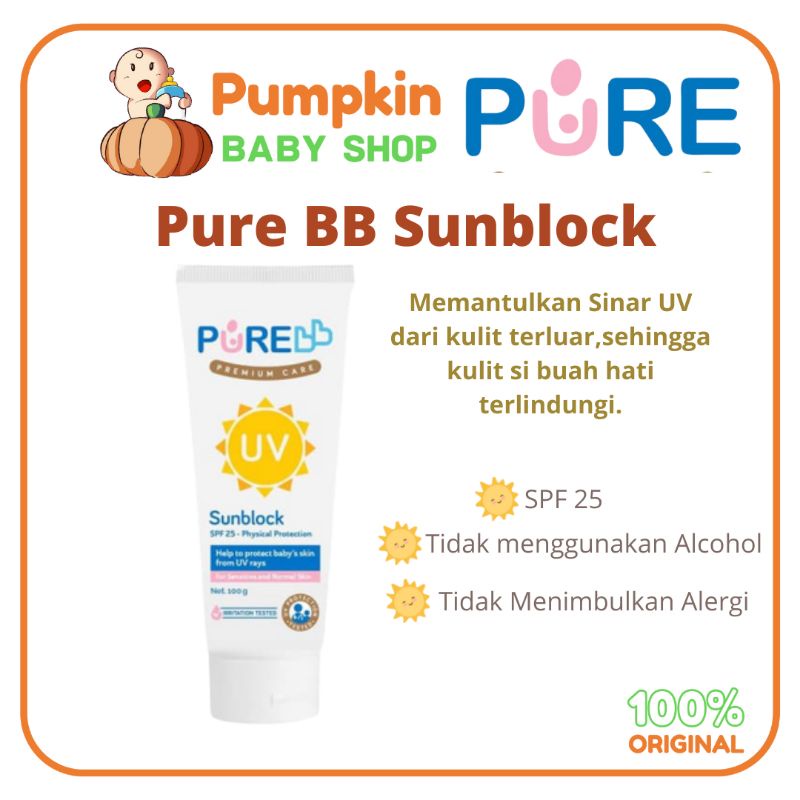 PURE Sunblock bayi / Pure Sunscreen bayi dan anak