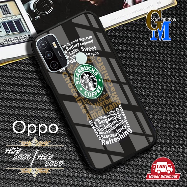 Custom case GLOSSY CASE STARBUCKS Oppo A53/A33 2020 A15 A3S A53 A54 A95 A16 A5S A1K A15S A5 A9 2020 