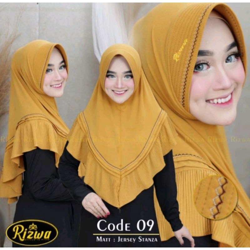 (Rizwa Hijab) Jilbab Instan "Jersey Stanza".