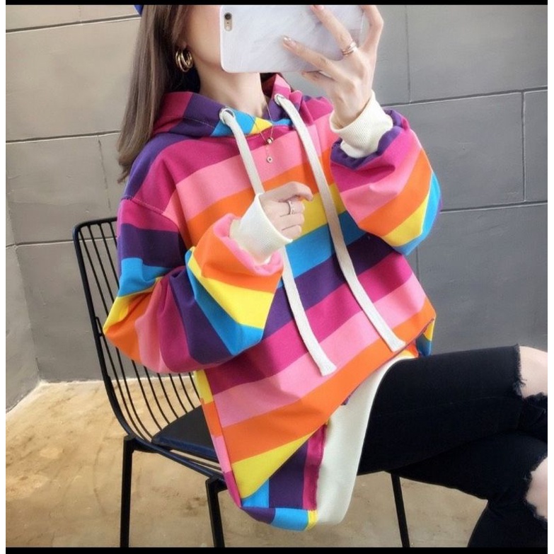 MDLV ~ 953 Sweater Rainbow Fleece Import