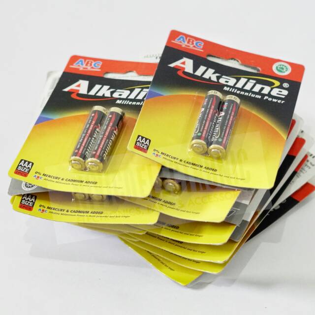 Baterai ABC alkaline AAA A3 isi 2