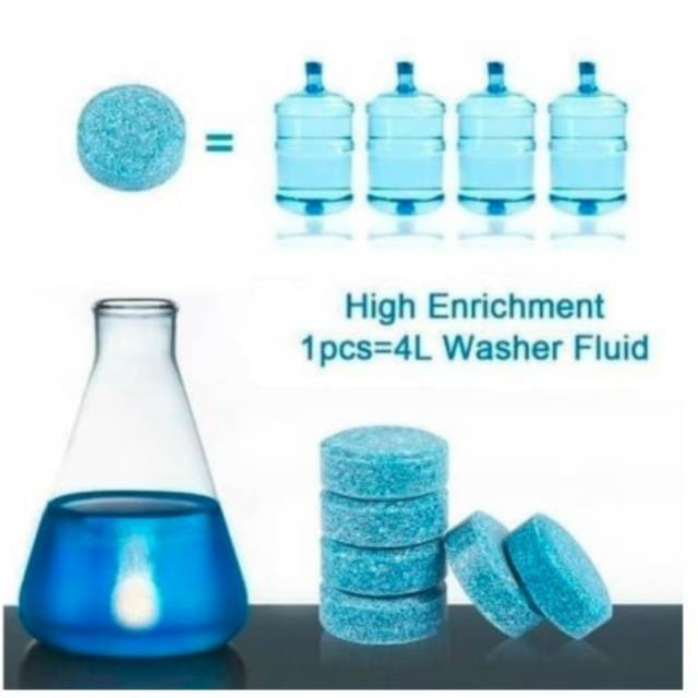 Sabun Pembersih Kaca Wiper Mobil Toilet Rumah Glass Cleaner Tablet