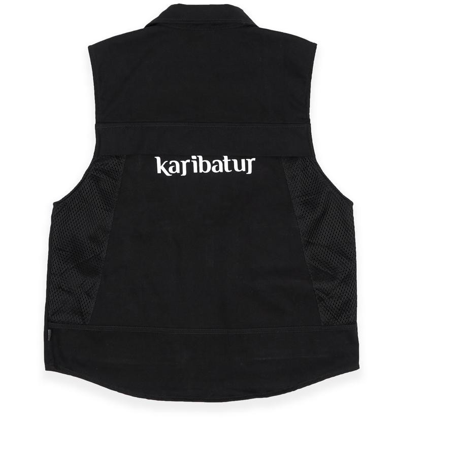 ✤ 2.2 ✤ Kualitas Bagus Karibatur | Rompi | Vest | Fisheries Black .,..,.,,,,.,