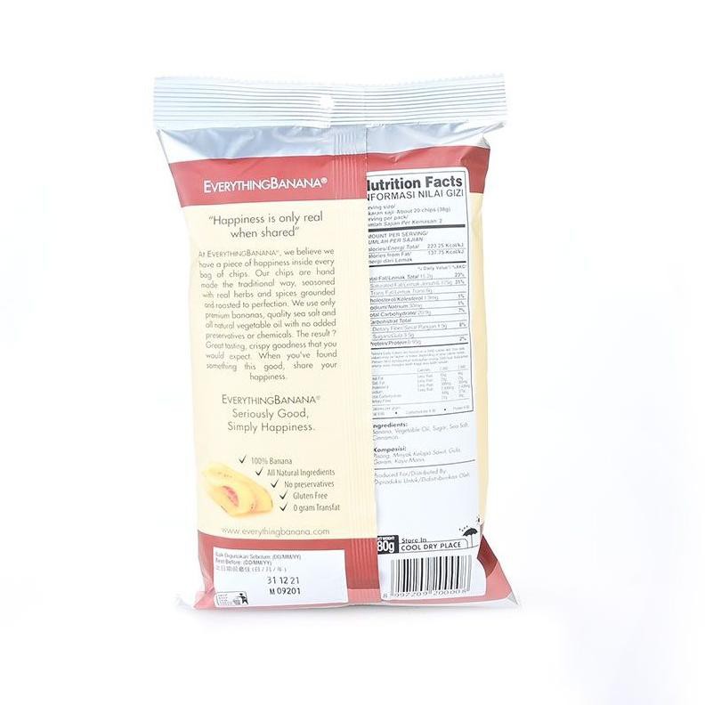 

【CT】 Everything Banana Chips - Sugar Cinnamon 80 g