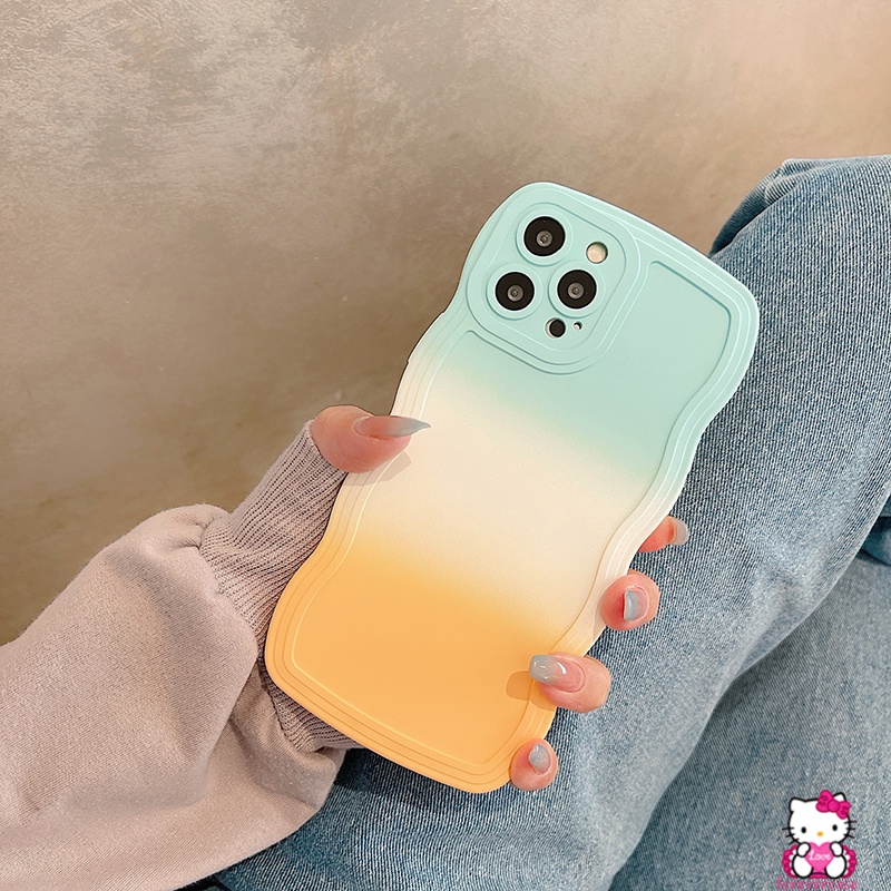 Soft Case TPU Warna Gradasi Untuk OPPO A55 A57 2022 A95 A16K A7 A15s A96 A15 A12 A5s A54 A16E A74 A76 A16 A3s F9 A53 A9 A5 A35 A2 A333