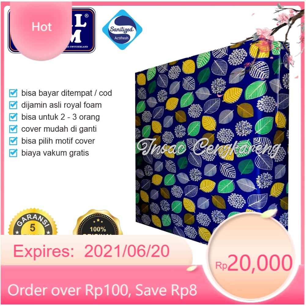 [200 x 145 x 30] Kasur Busa Royal Foam Ukuran No 3 Tebal 30 cm Garansi 5 Tahun / Kasur Busa Royal