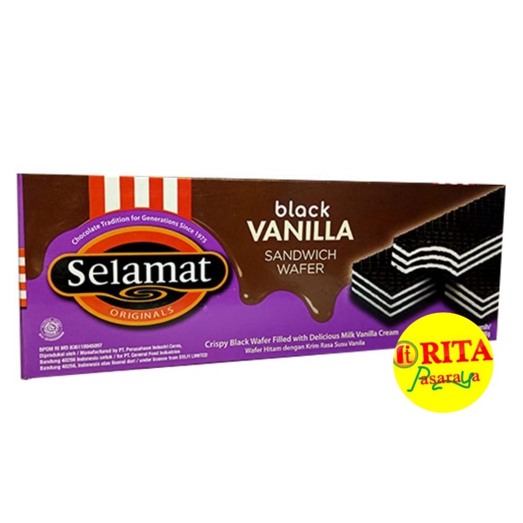 

Delfi Selamat Wafer Black Vanila 198gr