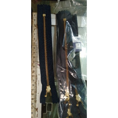 resleting jeans biru ykk 17cm / 7 inchi