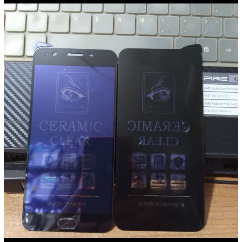 Tempered Glass Oppo A59/F1s Ceramic Matte BlueRay