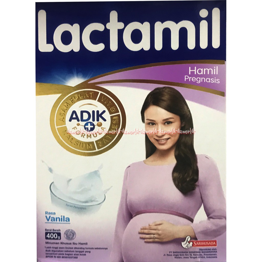 Lactamil Hamil Pregnasis Rasa Vanila Formula Adik 400gr Susu Hamil Vanilla