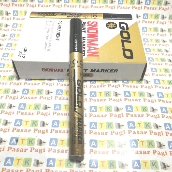 

Jualan Spidol Paint Marker Medium Emas Snowman Hot Sale