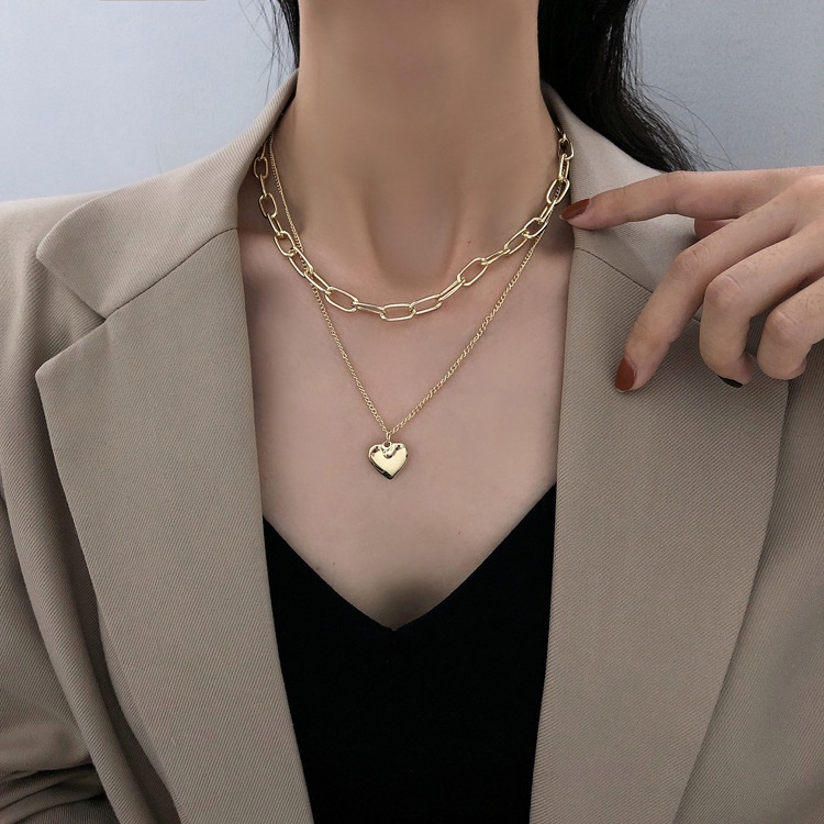 Kalung Wanita fashion Korea menyukai kalung emas necklace