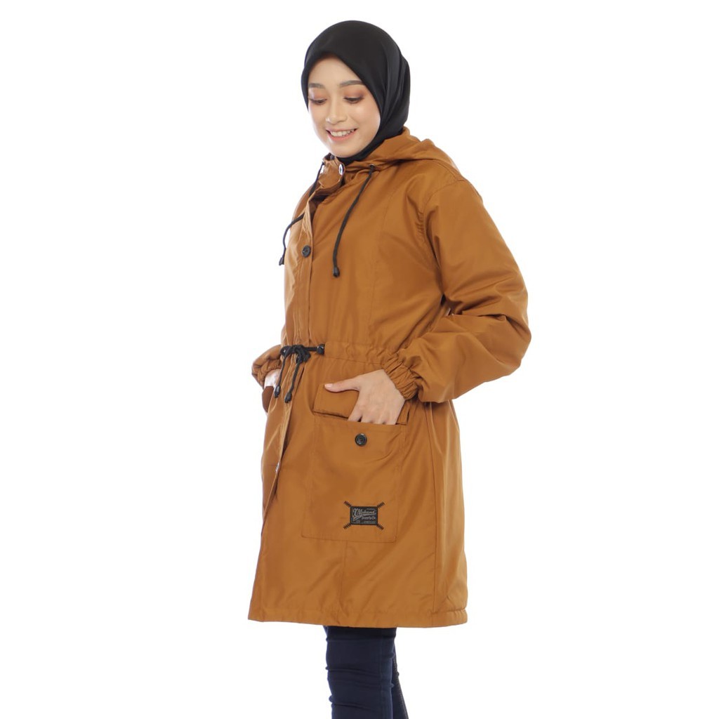 Jaket Parka Wanita Lengan Pajang Lovely Muslimah Hijabers Hoodie Syari A105