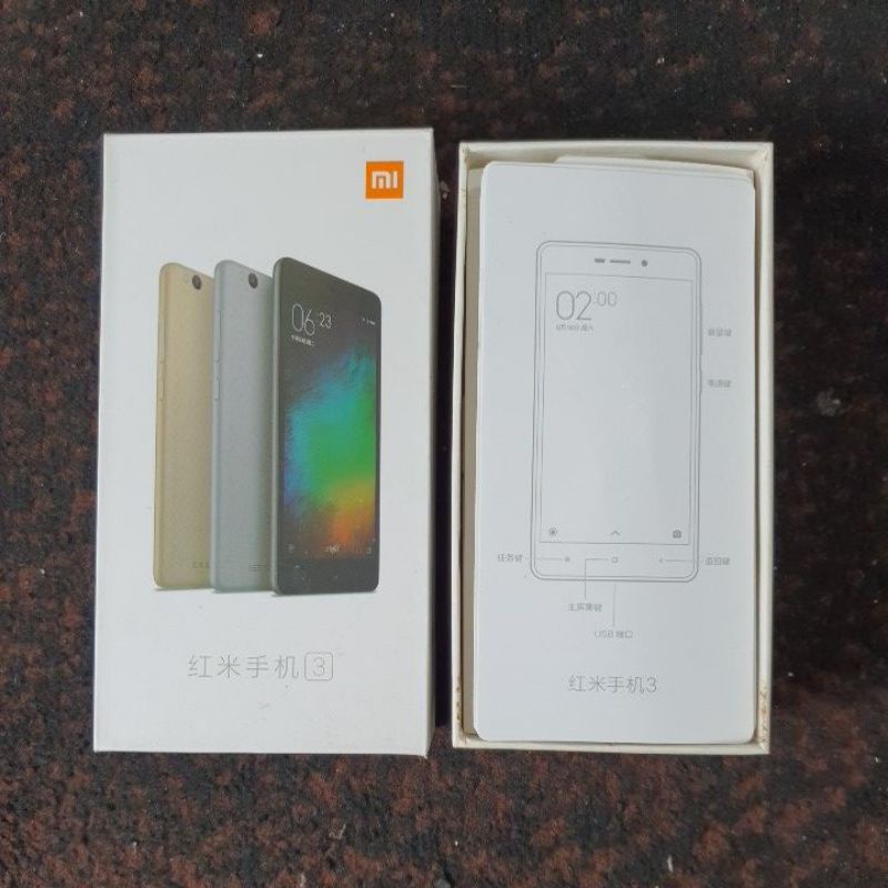 DUS BOOK KARDUS BOX XIAOMI REDMI 3 ORIGINAL COPOTAN