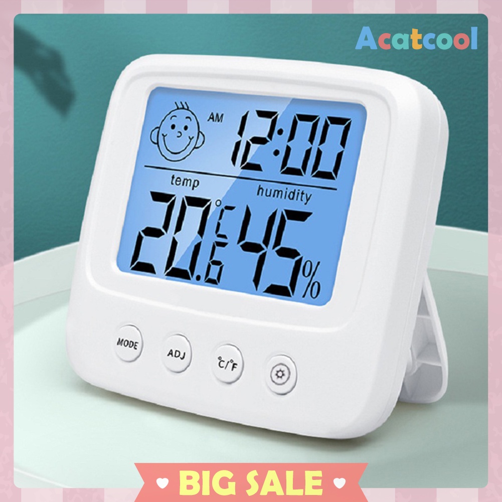 LCD Digital Thermometer Hygrometer Home Office Temperature Humidity Meter