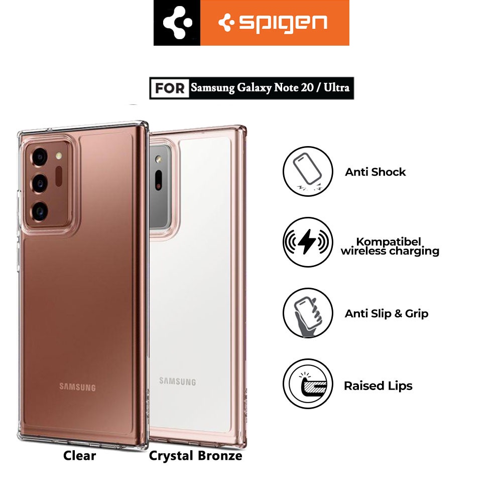 Original Case Spigen Case Samsung Galaxy Note 20 Ultra / Note 20 Ultra Hybrid Anti Crack Casing Cove
