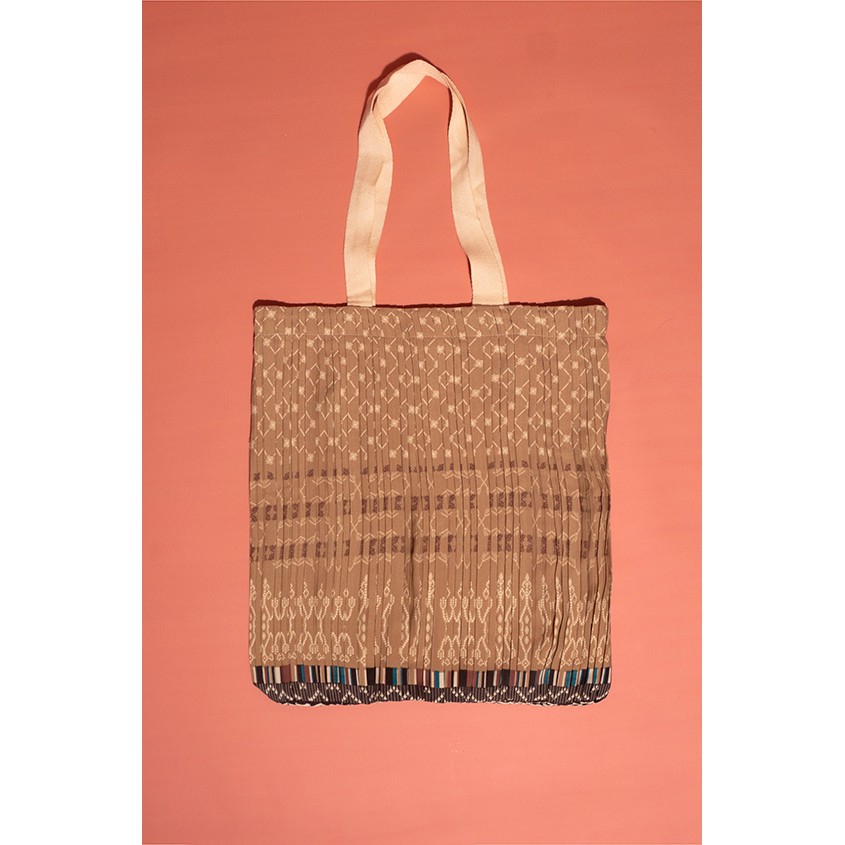 Ria Miranda Pleated Shopper Bag (Mustard Pleated Alain) NEW