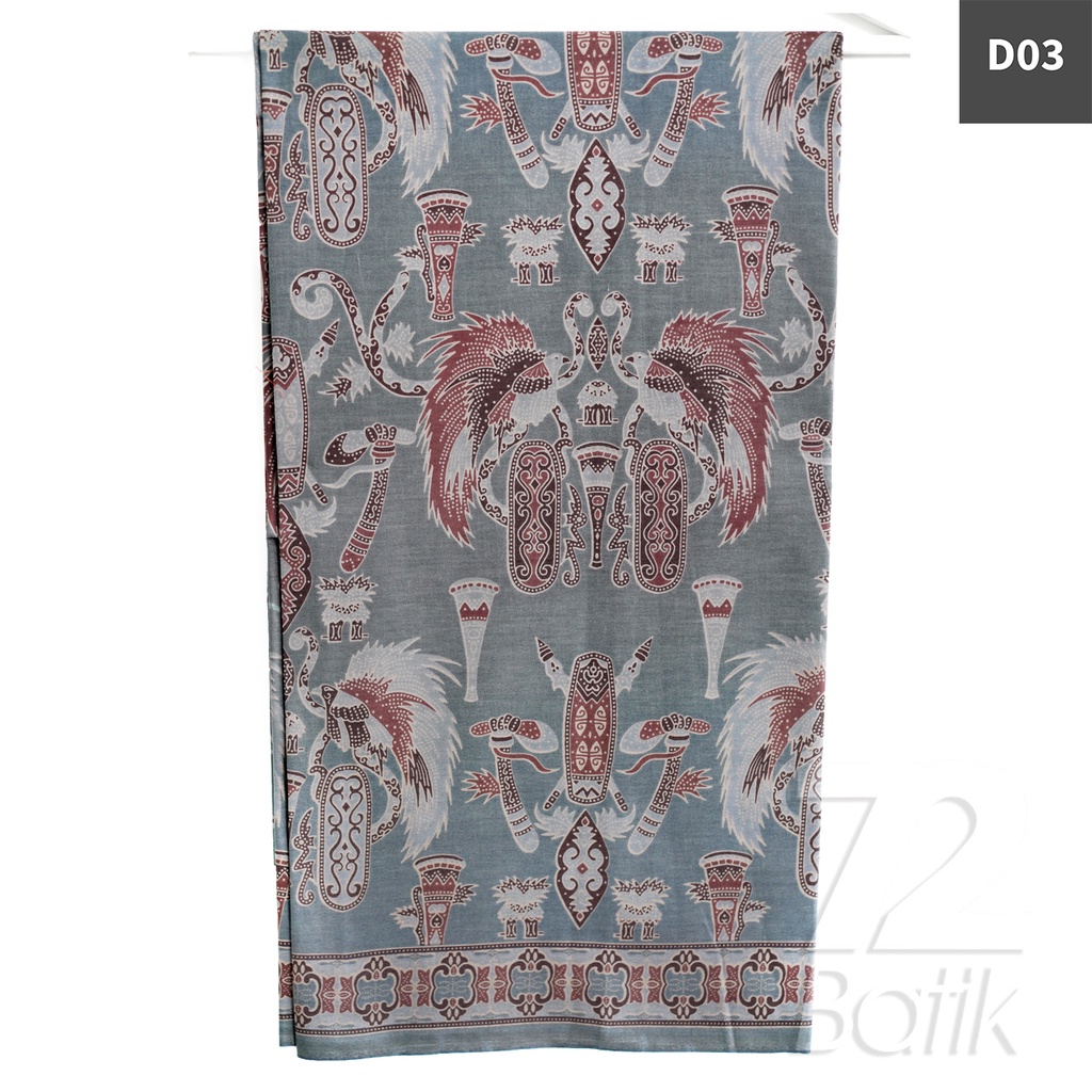 KAIN BATIK PREMIUM Bahan Katun Motif Burung Warna Maroon 725756 Cap 72 Jarik Jarit Samping Kebat Panjang Batik Katun Modern Premium Bahan Seragam Batik Pernikahan Kantor Keluarga Murah Kamen Jadi Batik Bali Lembaran