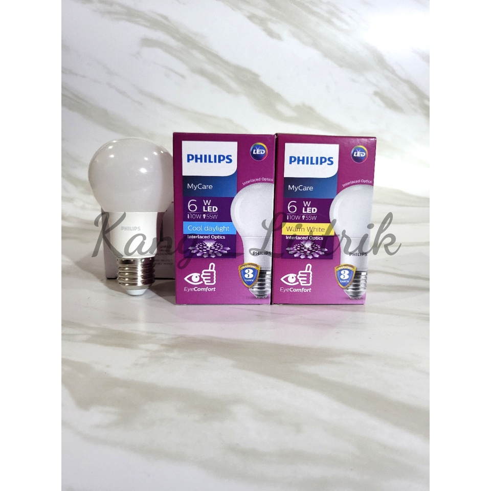 Lampu LED Philips 6W / Philips LED 6W MyCare