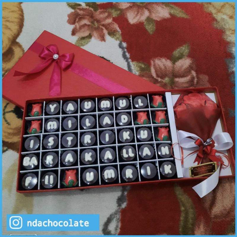 

HADIAH ULANG TAHUN/COKELAT CUSTOM/COKELAT HURUF