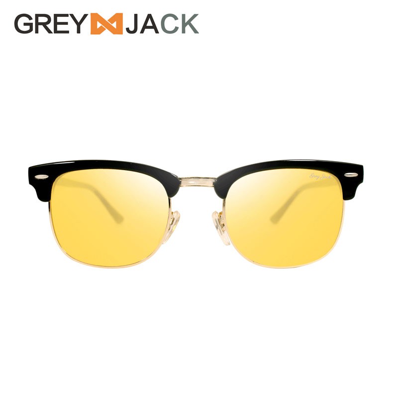 

Grey Jack Sunglasses Night Vision Pria dan Wanita Kacamata kuning untuk nyetir dan anti silau 1108