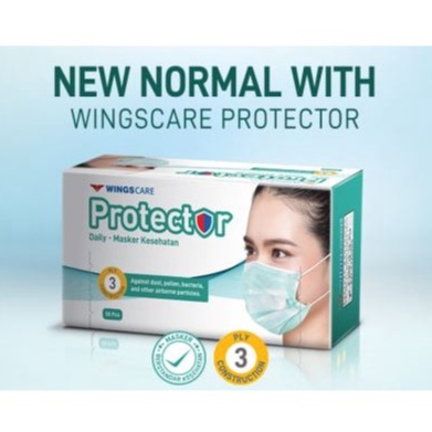 Wingscare Masker Protector Box (50 pcs) - Masker Kesehatan Original