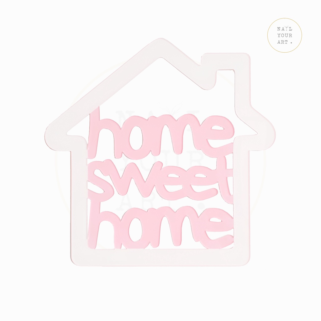 Hiasan Dinding / Pintu Tempel - HOME SWEET HOME - PINK HSH02