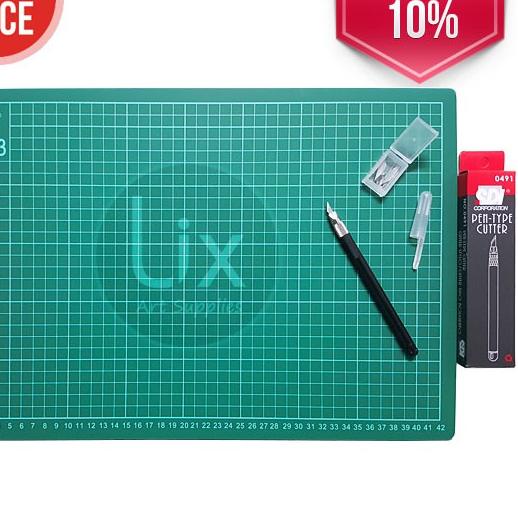 

Terbaru - Paket Cutting Mat A3 + Pen Cutter .,