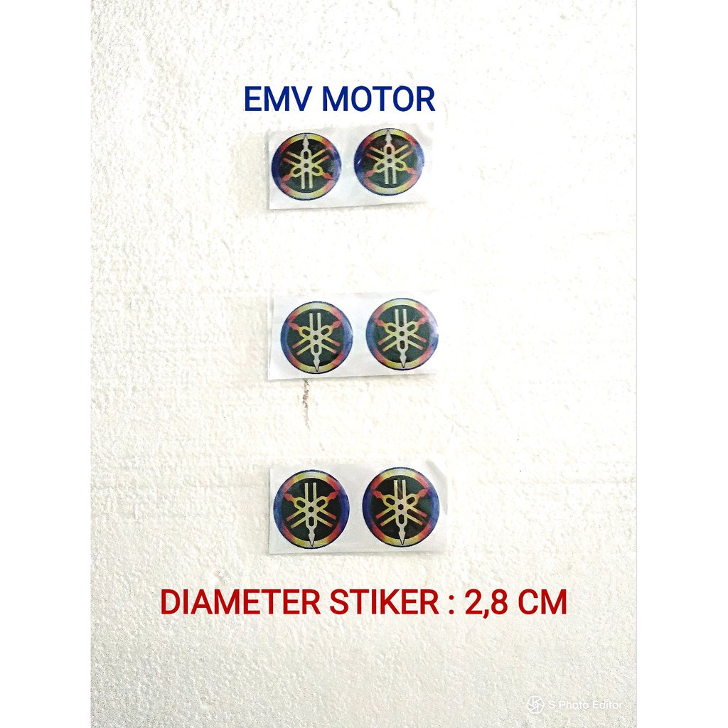 Am- Emblem YAMAHA mio pelangi isi sepasang