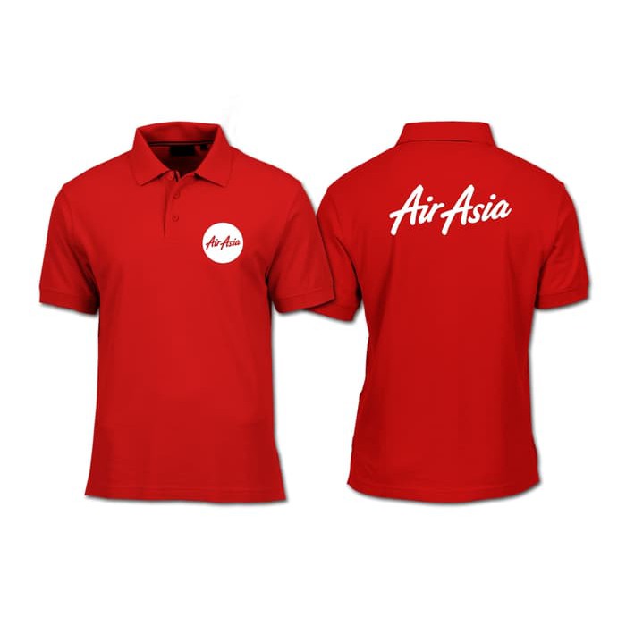 POLOSHIRT MASKAPAI AIR ASIA / POLO AIR ASIA / KAOS POLO AIR ASIA TERLARIS TERMURAH -MKSR.INC