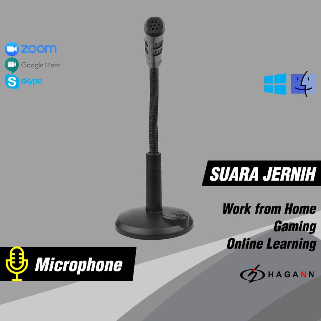 MIC-U04 USB Microphone Gaming PC Laptop Mikrofon Kabel Mik Condenser Microfon Zoom Meeting &amp; Mac