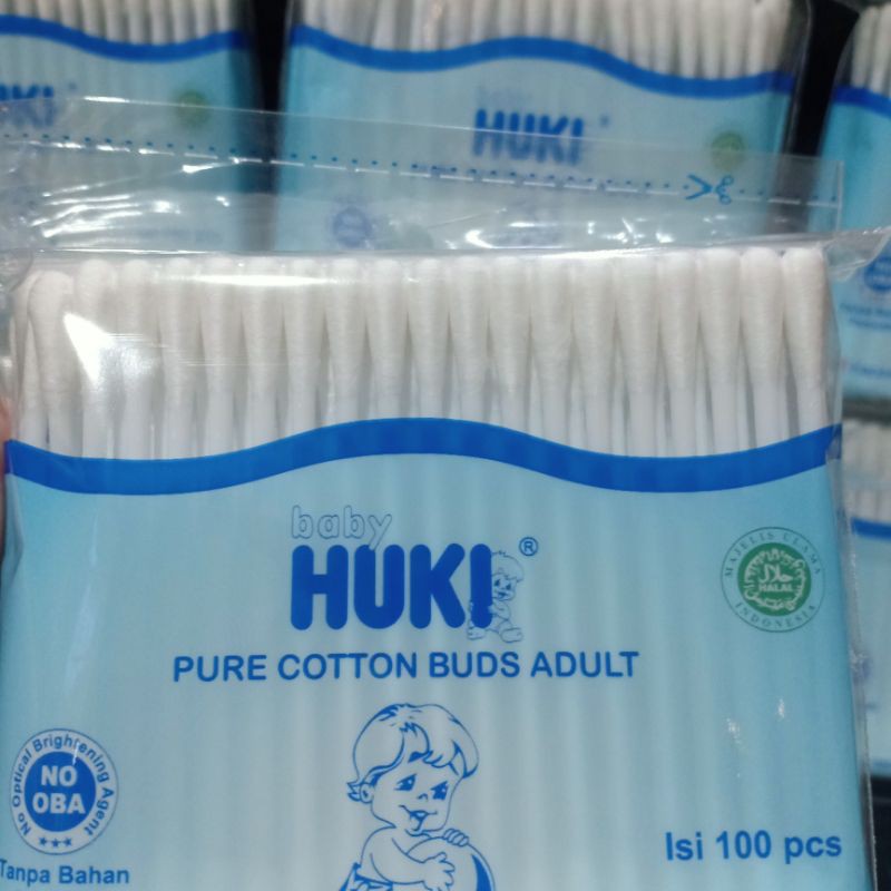 cotton bud buds baby HUKI FOR ADULT 100pcs/untuk dewasa 100 pcs