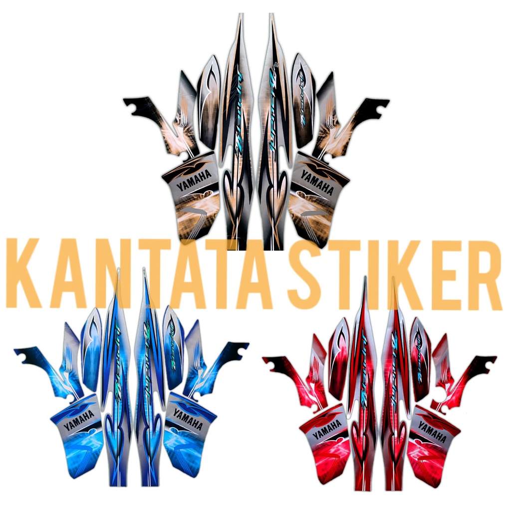 STIKER STRIPING & LIS BODY MOTOR JUPITER Z 2008 STD STANDAR FULL SET