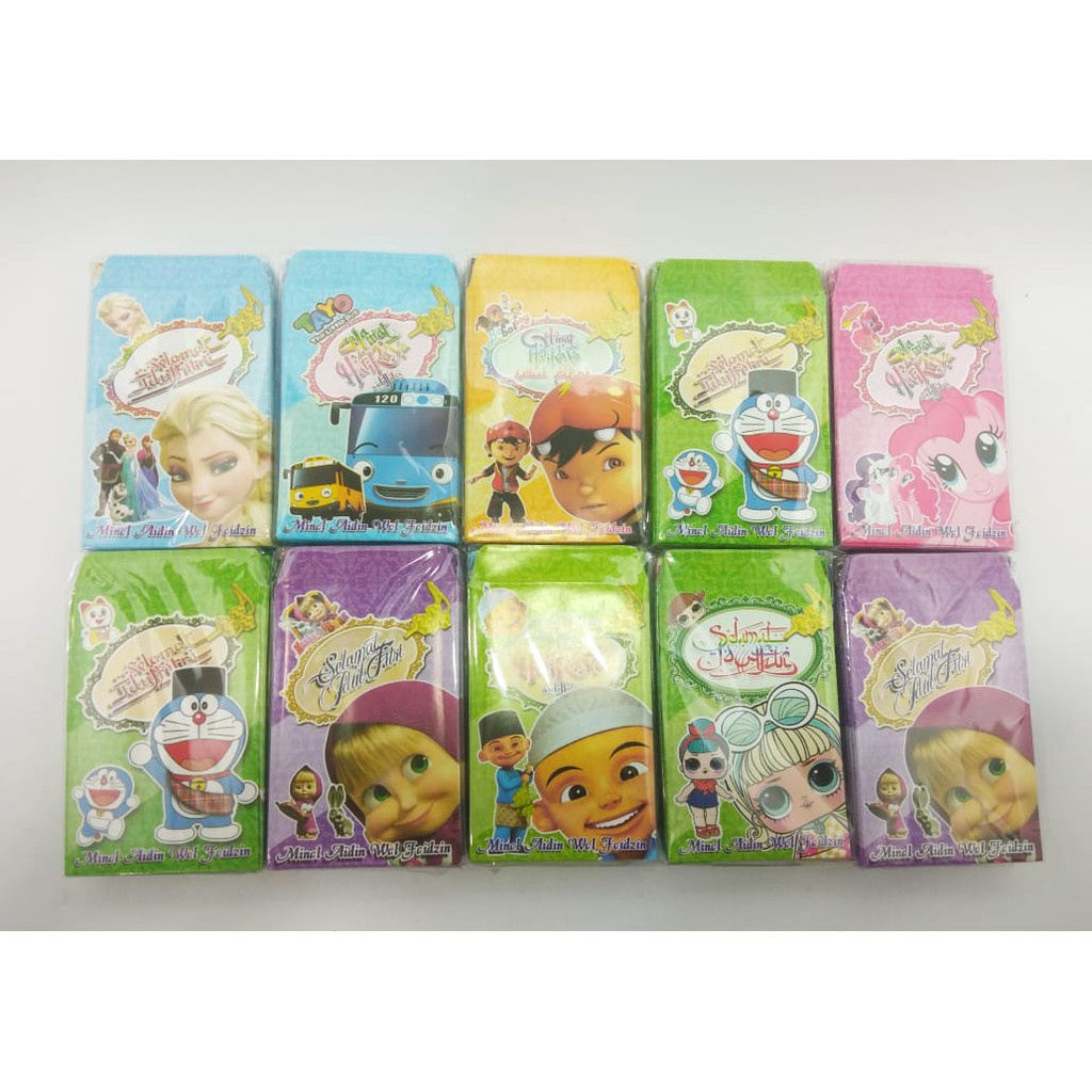 Amplop Lebaran Karakter Lucu - Lucu