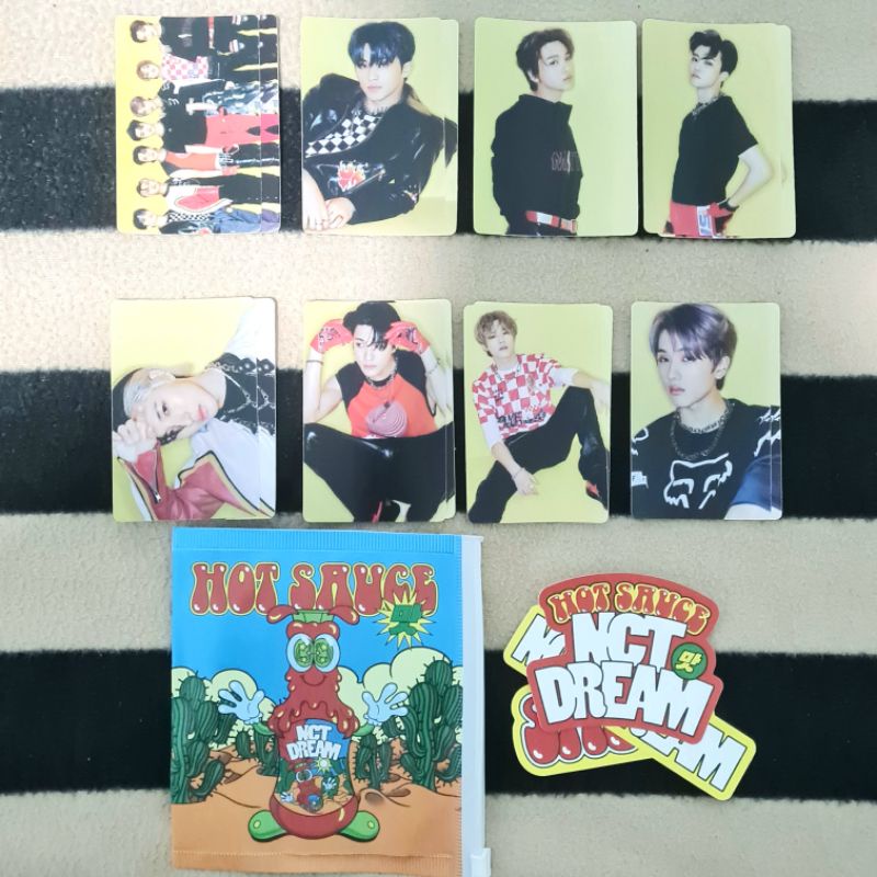 [SHARING Per-Member Dapat 2 PC] NCTDream /NCT Dream Photocard Sticker - Hot Sauce Sticker Pack Album