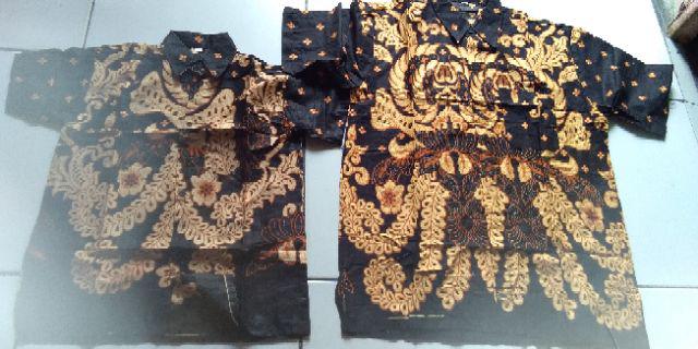 Couple Sarimbit Batik Bapak Dan Anak Motif Manggar