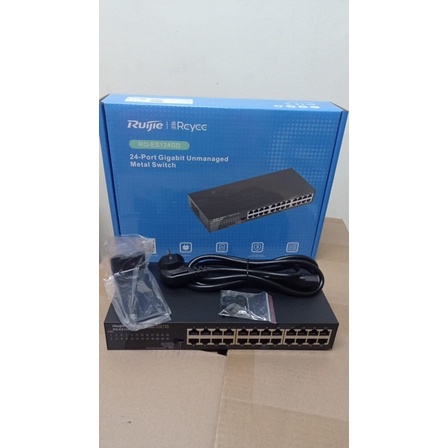 Ruijie Reyee RG-ES124GD 24Port Gigabit Switch unmanaged metal case