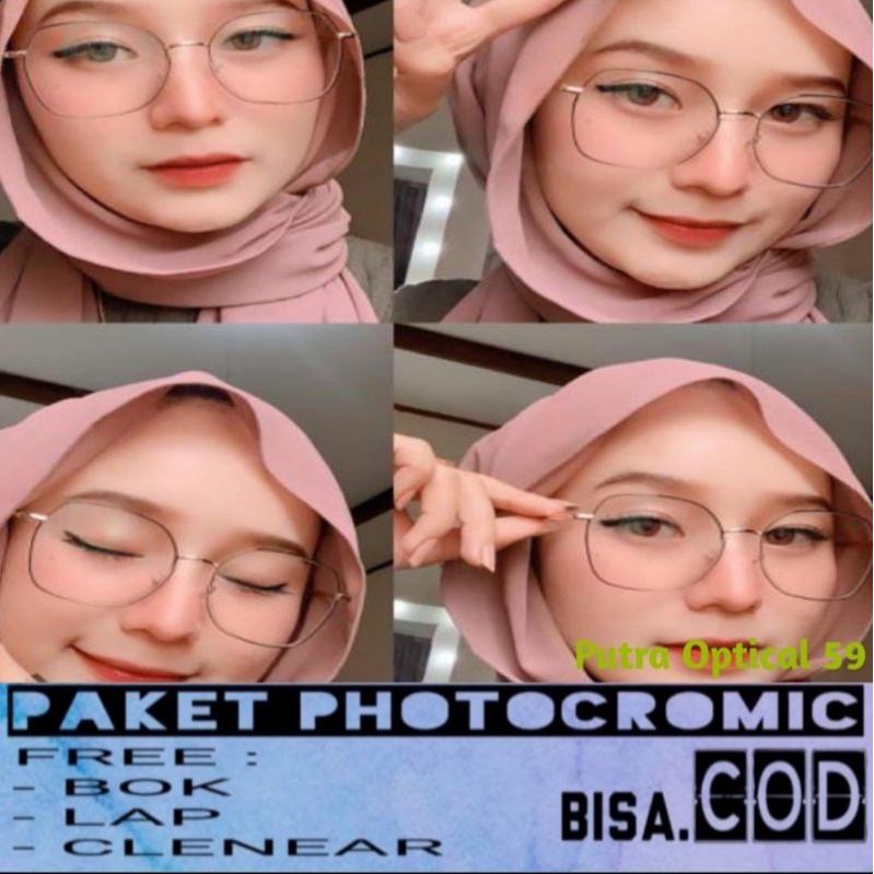 FRAME KACAMATA 8164 LENSA PHOTOCROMIC | ANTIRADIASI |