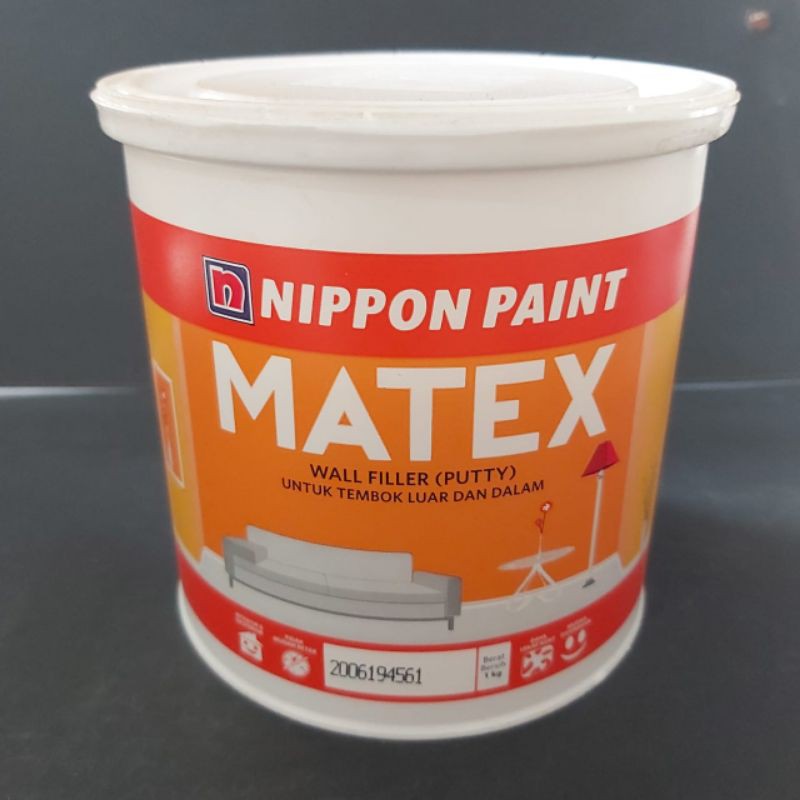 Dempul Tembok / Nippon Paint MATEX / Plamir Matex / Wall Filler MATEX