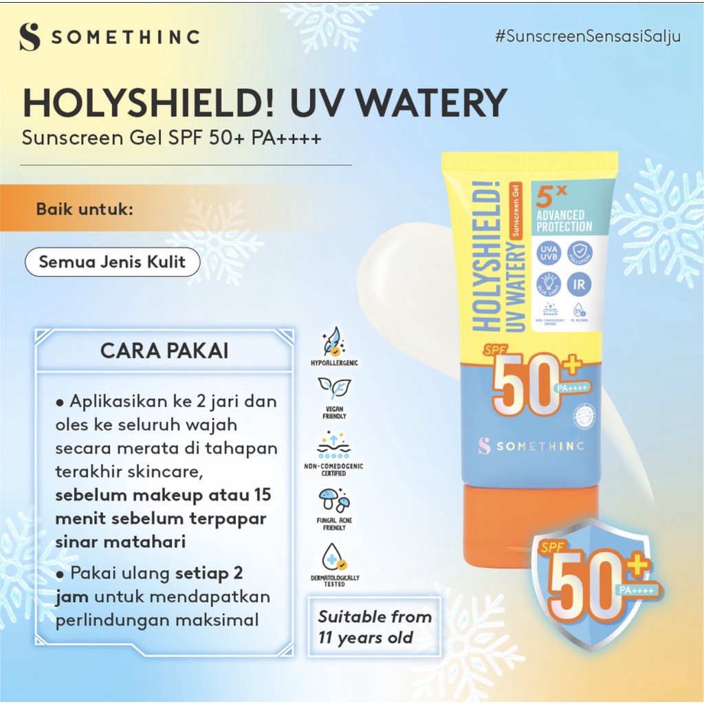 SOMETHINC Holyshield! Sunscreen Comfort Corrector Serum SPF 50+ PA++++ Somethinc Holyshiled Sunscreen Shake Mist SPF 46PA+++  / holyshield uv watery sunscreen gel / No Sebum Mineral Blur Translucent Loose Powder SPF 30 PA++