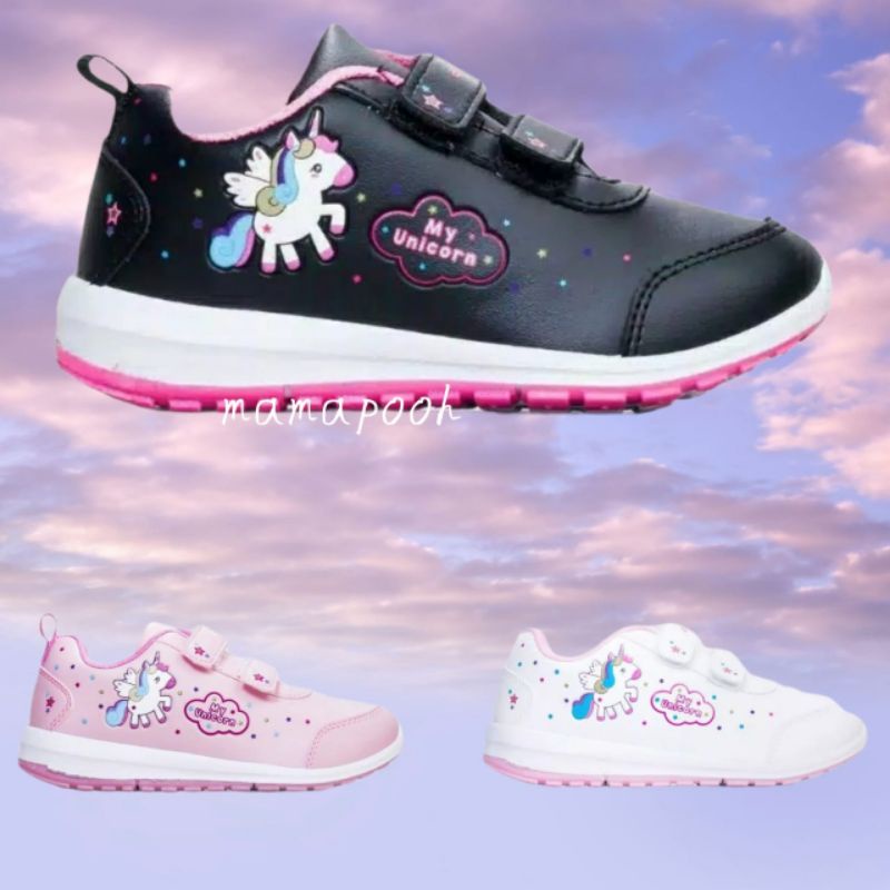 sepatu anak perempuan sepatu sekolah Ando unicorn tk