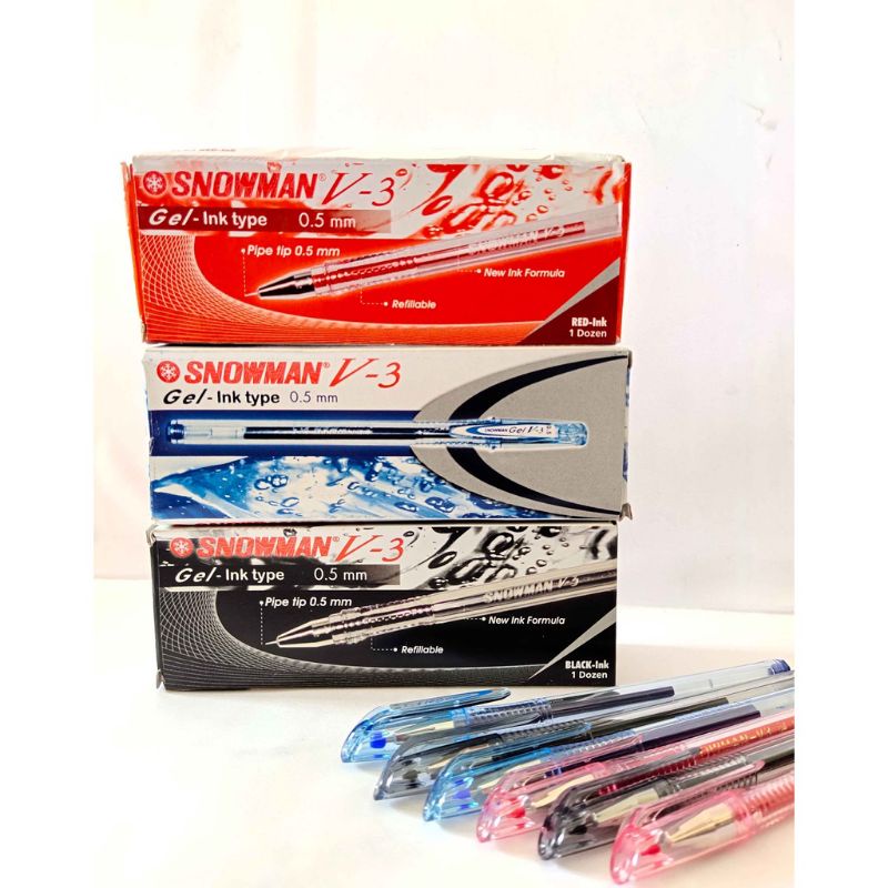 

Pulpen Snowman V-3 0,5 mm Gel per pcs