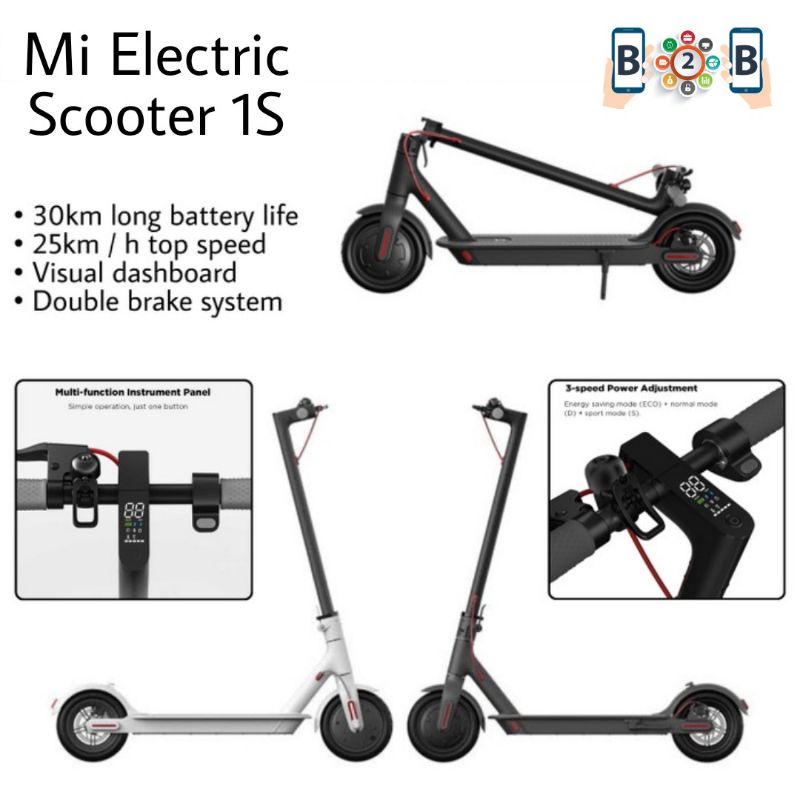 MIJIA ELECTRIC SCOOTER 1S LCD - MI Skuter Elektrik Upgrade From M365