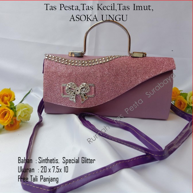 Tas Pesta,Tas Kecil,Tas Imut,ASOKA UNGU