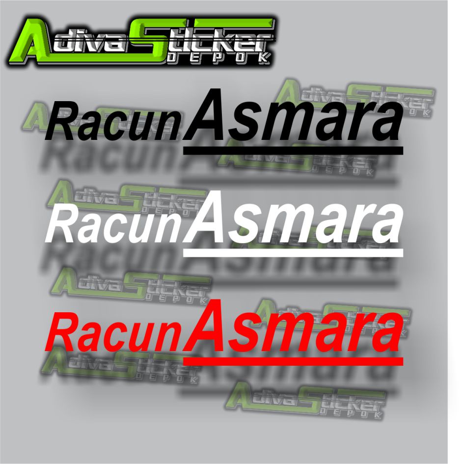 STIKER CUTTING RACUN ASMARA