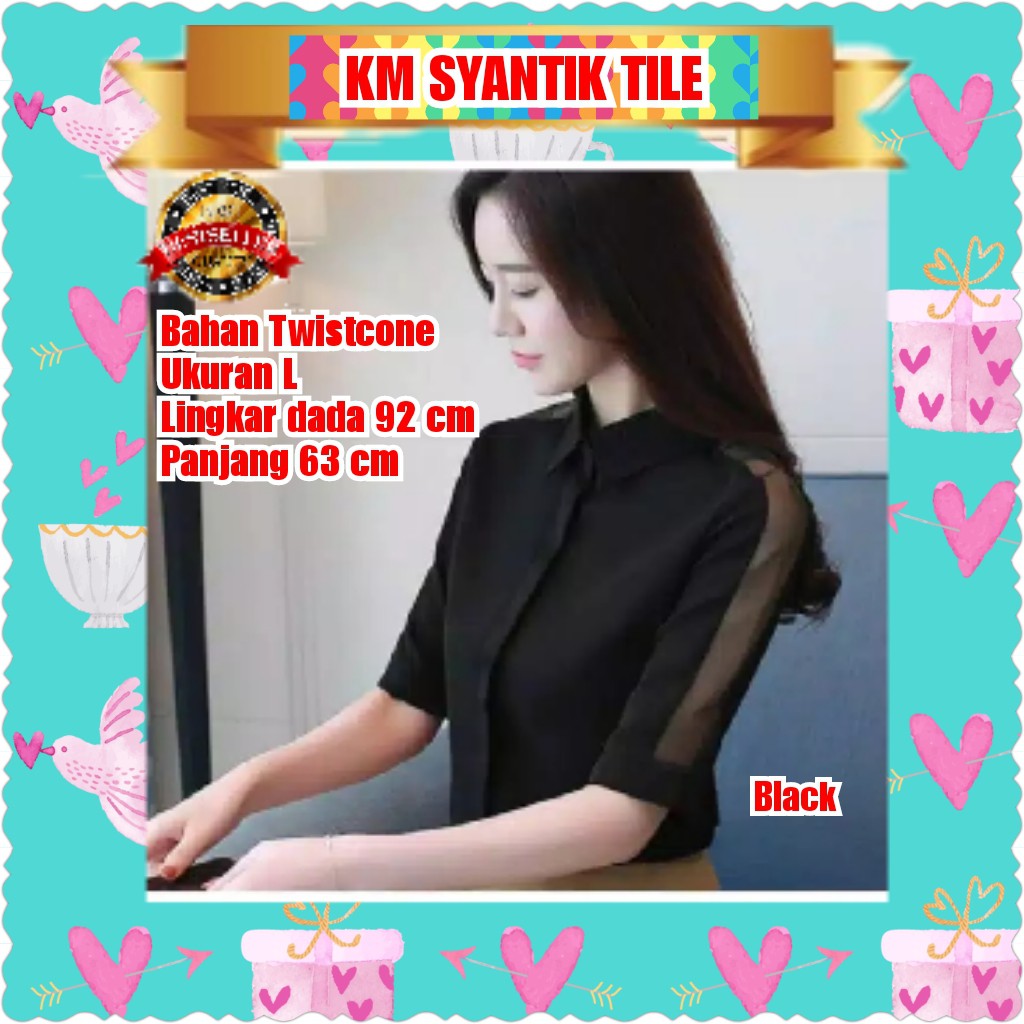 KM SYANTIK TILE / HITAM / NAVY / PUTIH / TERMURAH