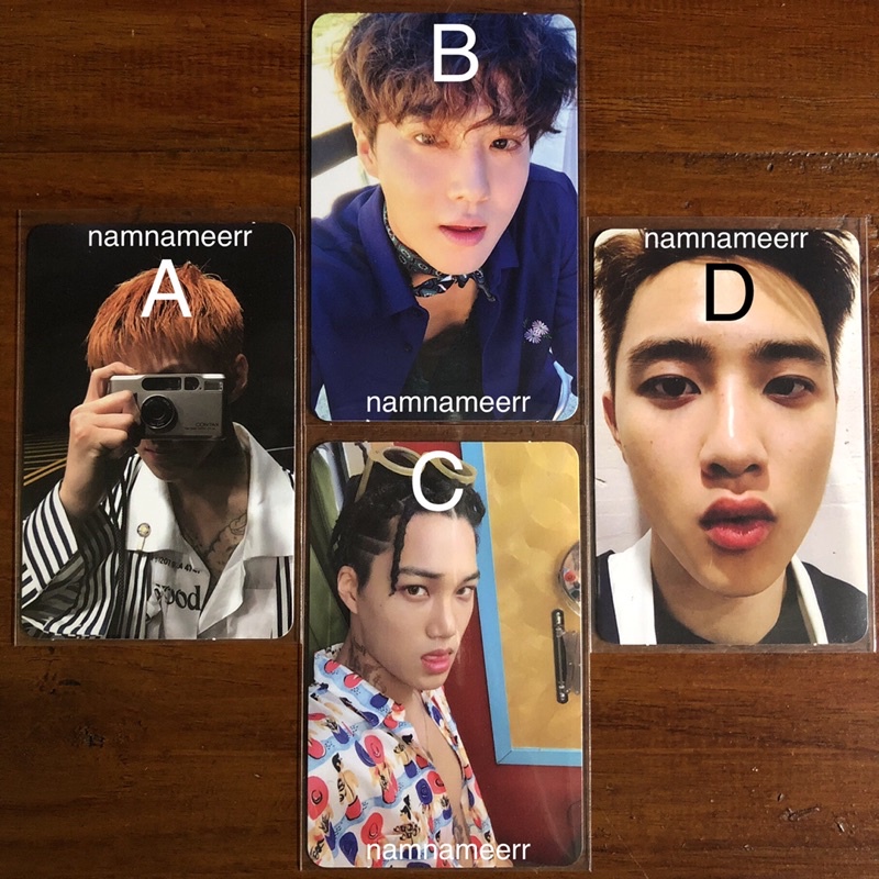 PHOTOCARD PC -SEHUN SUHO KAI KYUNGSOO D.O. THE WAR KOKOBOP B Ver. EXO-